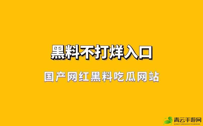 黑料永远不打烊吃瓜爆料：娱乐圈那些事儿